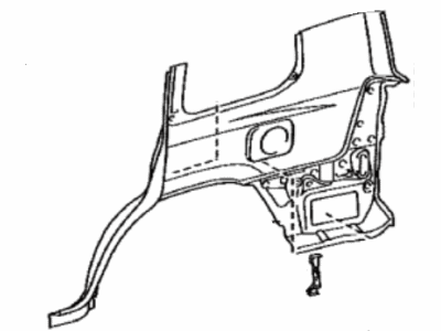 Lexus 60161-60870 Panel, Quarter, RH