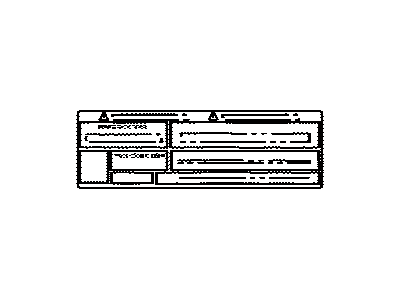 Lexus 74528-60012 Label, Back Door Caution