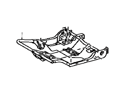 Lexus 71015-60400 Frame Sub-Assembly, Rear Seat