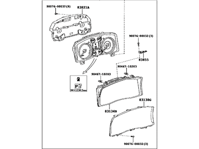 Lexus 83800-60Y50 Meter Assy, Combination