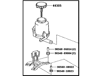 Lexus 44360-60291 Reservoir Assembly, Oil