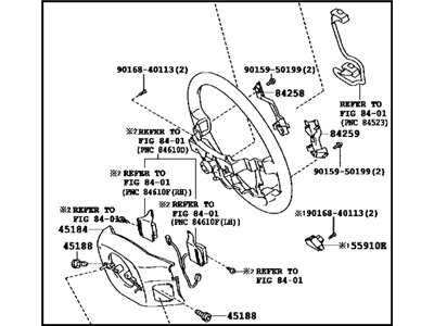 Lexus 45100-60800-C4 Steering Wheel Assembly