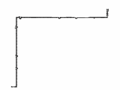 Lexus 47323-60C50 Tube, Rear Brake, NO.3