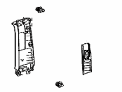 Lexus 62420-60130-B0 Garnish, Center Pillar, LH