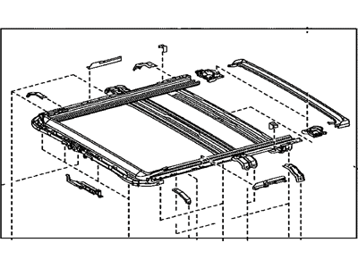 Lexus 63203-60060 Housing Sub-Assy, Sliding Roof