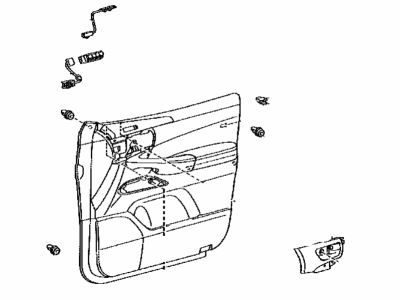 Lexus 67620-60M60-C9 Panel Assembly, Front Door