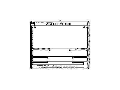 Lexus 36369-60630 Label, Transfer Information