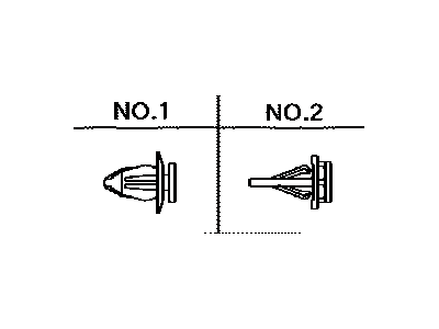 Lexus 76817-60040 Clip, Back Door Outside Garnish