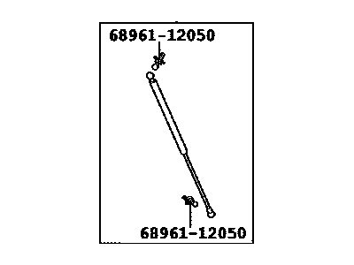 Lexus LX570 Lift Support - 53440-69155