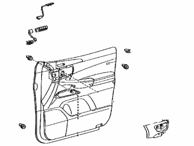 Lexus 67610-60N70-C8 Panel Assembly, Front Door