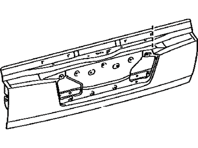 Lexus 65061-60240 Panel Sub-Assy, Tail Gate