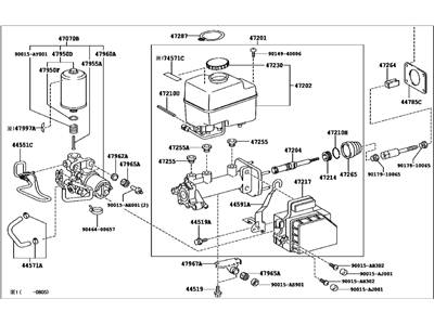 Lexus LX570 Brake Master Cylinder - 47050-60290