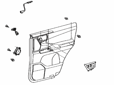 Lexus 67630-60S10-C2 Panel Assembly, Rear Door