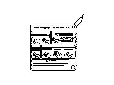 Lexus 89616-30040 Label, Push Start Information