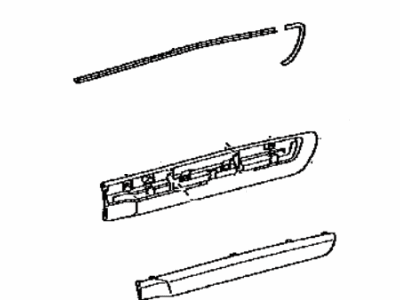 Lexus 75076-60100-C1 MOULDING Sub-Assembly, Rear Door