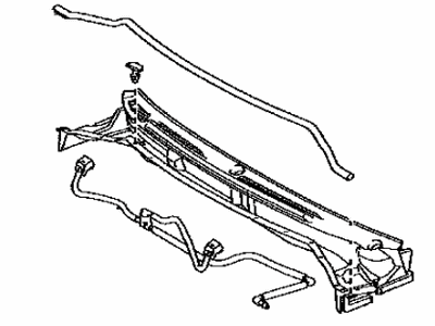 Lexus 55708-60120 Louver Sub-Assy, Cowl Top Ventilator