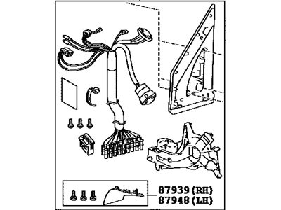 2020 Lexus LX570 Mirror Actuator - 87966-60S20