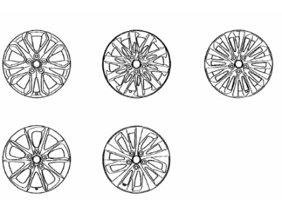 Lexus 4261A-50280 Wheel, Disc Chrome P