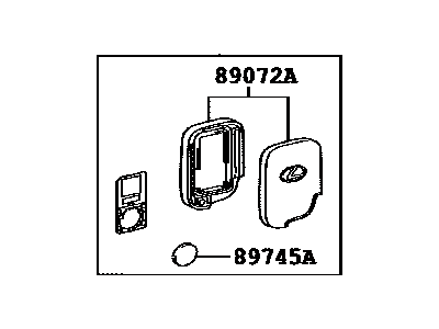 2012 Lexus GX460 Car Key - 89904-60C80