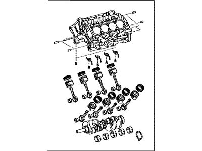 Lexus 11400-38110 Block Assy, Short