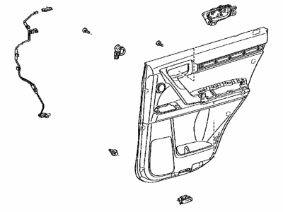 Lexus 67630-60E20-C5 PANEL ASSY, RR DOOR