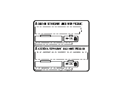 Lexus 88723-60500 Label, Cooler Service