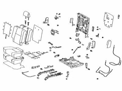 Lexus 71300-60U22-E5 SEAT ASSY, RR RH