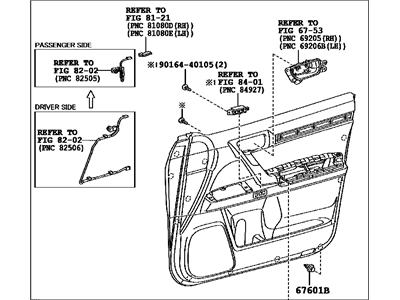 Lexus 67620-60F70-C0 Panel Assembly, Front Door