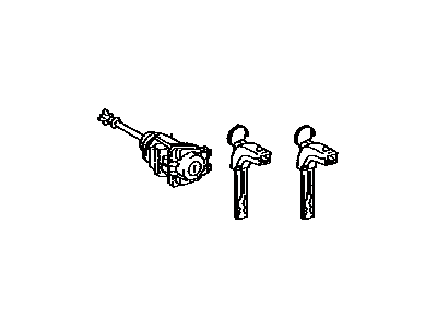 Lexus 69052-60340 Door Lock Cylinder & Key Set, Left