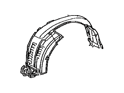 Lexus 53805-60071 Shield Sub-Assembly, FEN