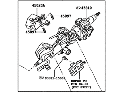 Lexus 45250-60B20 Column Assembly, Electrical