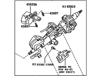 2011 Lexus GX460 Steering Column - 45250-60B20