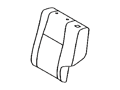 Lexus 71078-60J00-A1 Rear Seat Back Cover Sub-Assembly, Left (For Separate Type)