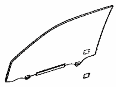 Lexus 68101-60830 Glass Sub-Assembly, FR D