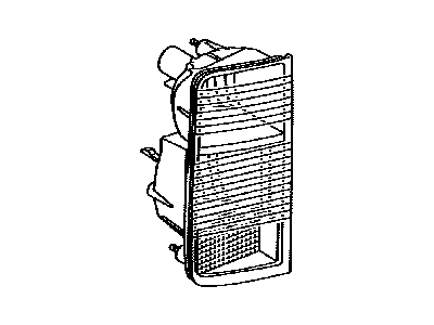 Lexus 81671-60160 Lens & Body, Back-Up