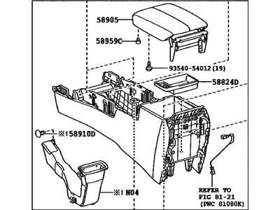 Lexus 88520-60420-A2 Box Assy, Cooling