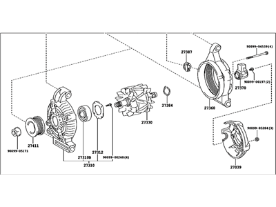 Lexus GX460 Alternator - 27060-38080