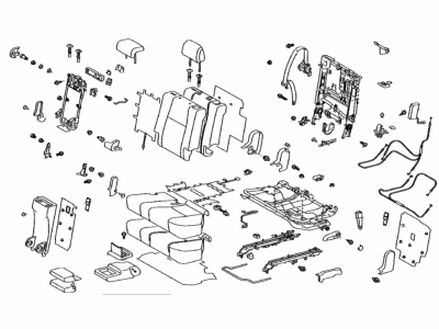 Lexus 71400-6AN61-A5 Seat Assembly, RR LH