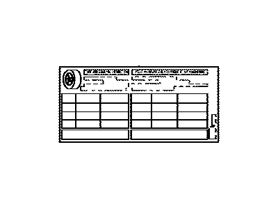 Lexus 42661-60A00 Label, Tire Pressure