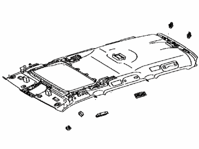 Lexus 63310-6AC80-B0 HEADLINING Assembly, ROO