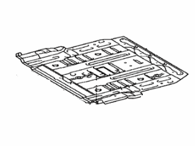 Lexus 58311-60B20 Pan, Rear Floor