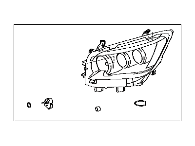 Lexus 81185-60P70 Headlamp Unit With Gas