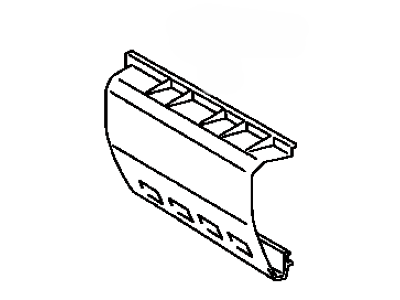 Lexus 62903-60080 Duct Sub-Assy, Quarter Ventilator, RH