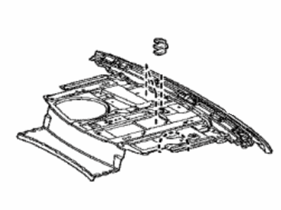 Lexus 64101-50280 Panel Sub-Assembly, UPR