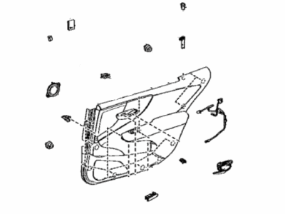 Lexus 67640-5AR60-N6 PANEL ASSY, RR DOOR