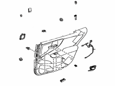 Lexus 67630-5AD70-23 Panel Assembly, Rear Door