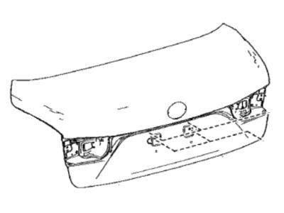 Lexus 64401-50320 Panel Sub-Assy, Luggage Compartment Door