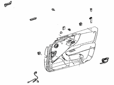 Lexus 67610-50W20-40 Panel Assembly, FR Door