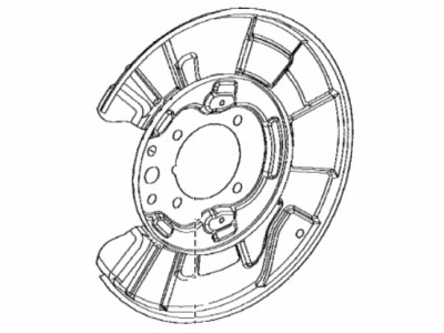 Lexus LC500h Backing Plate - 46504-11020