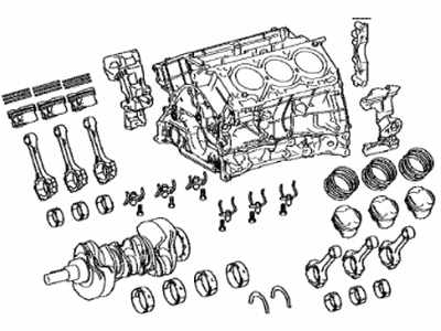 Lexus 11400-70260 Block Assy, Short